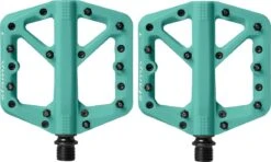 Pair Of P Dales Plates Crankbrothers STAMP 1 Turquoise