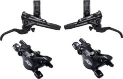 Pair Of Brakes Shimano XT M8100 Resine J-Kit (without Disc) 165cm 95cm Black
