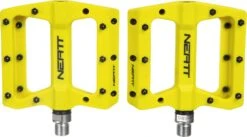 Pair Of Neatt Composite 8 Pin Flat Pedals Yellow