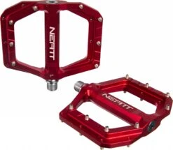 Pair Of Flat Pedals Neatt Oxygen V2 8 Pins Red 5 Pair Of Flat Pedals Neatt Oxygen V2 8 Pins Red -Rockshox Bike Shop 1849413607483d91c8147.11941380