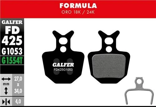 Pair Of Galfer Semi-metallic Formula Oro 18K / 24K Standard Brake Pads 4 Pair Of Galfer Semi-metallic Formula Oro 18K / 24K Standard Brake Pads - Image 2