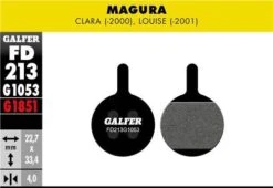 Pair Of Galfer Semi-metallic Magura Clara (-2000) Louise (-2001) Standard Brake Pads -Rockshox Bike Shop 1914334600aaa74441712.59062295