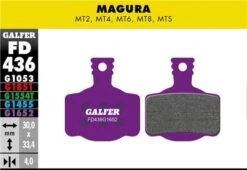 Pair Of Galfer Semi-metallic Magura MT2 / MT4 / MT6 / MT8 / MTS E-Bike Pads 5 Pair Of Galfer Semi-metallic Magura MT2 / MT4 / MT6 / MT8 / MTS E-Bike Pads -Rockshox Bike Shop 1914378600ab0988e6779.27510567