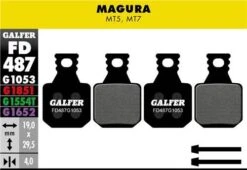 Pair Of Galfer Semi-metallic Magura MT5 / MT7 Standard Brake Pads -Rockshox Bike Shop 1914383600aac7ed4bd12.34997387