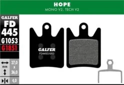 GALFER Pair Of Hope Mono V2 / Tech V2 Standard Semi-metallic Brake Pads 5 GALFER Pair Of Hope Mono V2 / Tech V2 Standard Semi-metallic Brake Pads -Rockshox Bike Shop 191439060098bd7b60863.10559607