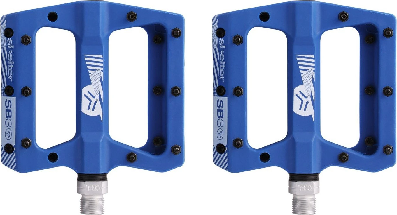 Pair Of Flat Pedals SB3 Shelter Blue 3 Pair Of Flat Pedals SB3 Shelter Blue