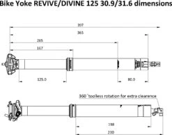 Bike Yoke Divine Telescopic Seatpost Internal Passage Black (Without Control) -Rockshox Bike Shop 2012119604b808422fd11.06770831