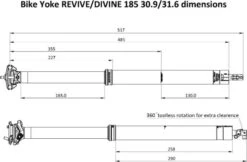 Bike Yoke Divine Telescopic Seatpost Internal Passage Black (Without Control) -Rockshox Bike Shop 201211960a3b52285da66.61444893