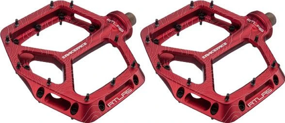 Race Face Atlas Flat Pedals Red 3 Race Face Atlas Flat Pedals Red
