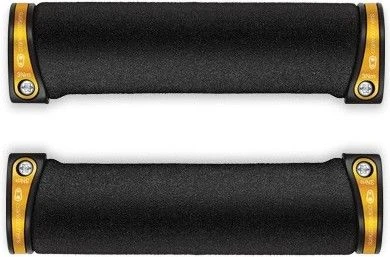 CRANKBROTHERS Pair Of Grips Lock On Gold Black COBALT 3 CRANKBROTHERS Pair Of Grips Lock On Gold Black COBALT