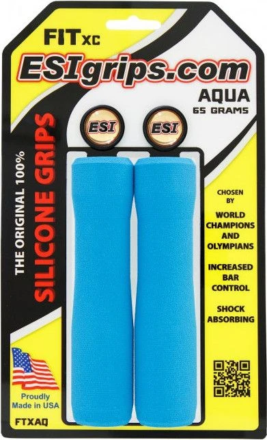 ESI Grips ESI Fit XC Grips - Aqua 3 ESI Grips ESI Fit XC Grips - Aqua