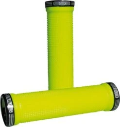 SB3 Pair Of Black Grips KHEOPS Neon Yellow