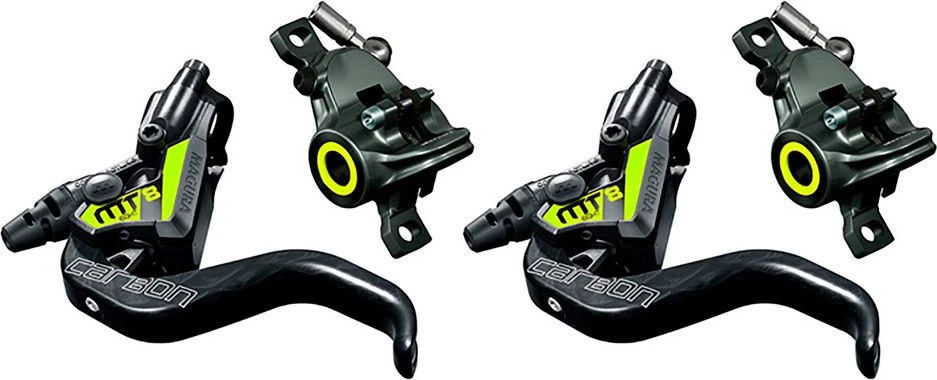 Pair Of Disc Brake Magura MT8 SL Black/Yellow 2019 3 Pair Of Disc Brake Magura MT8 SL Black/Yellow 2019