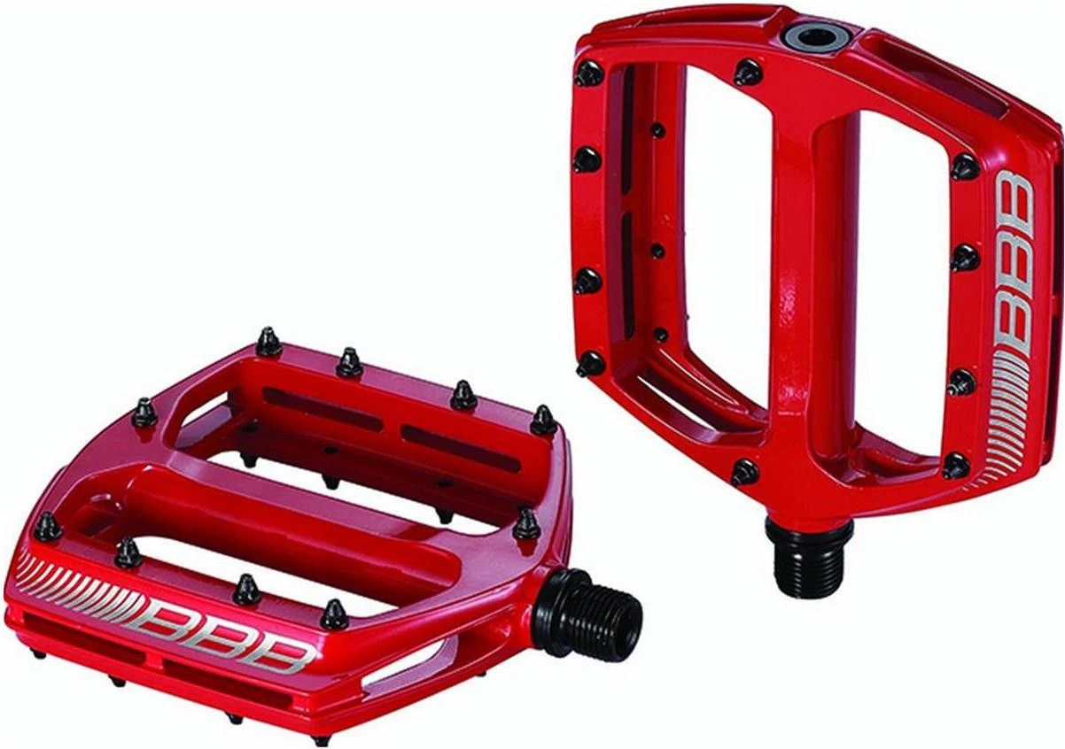 BBB Platform Pedals CoolRide Red 3 BBB Platform Pedals CoolRide Red