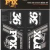 Fox Racing Shox Stickers Heritage 2019 White
