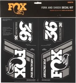 Fox Racing Shox Stickers Heritage 2019 White