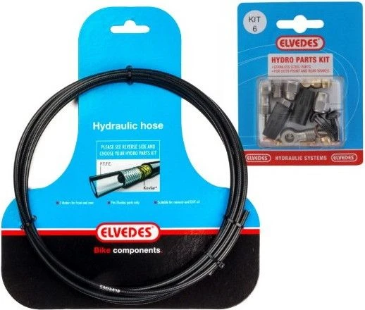 ELVEDES Shimano SLX / XT / XTR Brake Hose Kit Black 3 ELVEDES Shimano SLX / XT / XTR Brake Hose Kit Black