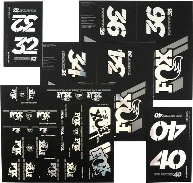 Fox Racing Shox Heritage 2019 Stickers Fork And Shock Chrome 3 Fox Racing Shox Heritage 2019 Stickers Fork And Shock Chrome