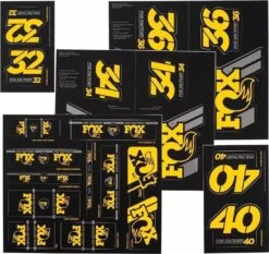 Fox Racing Shox Heritage 2019 Stickers Fork And Shock Yellow